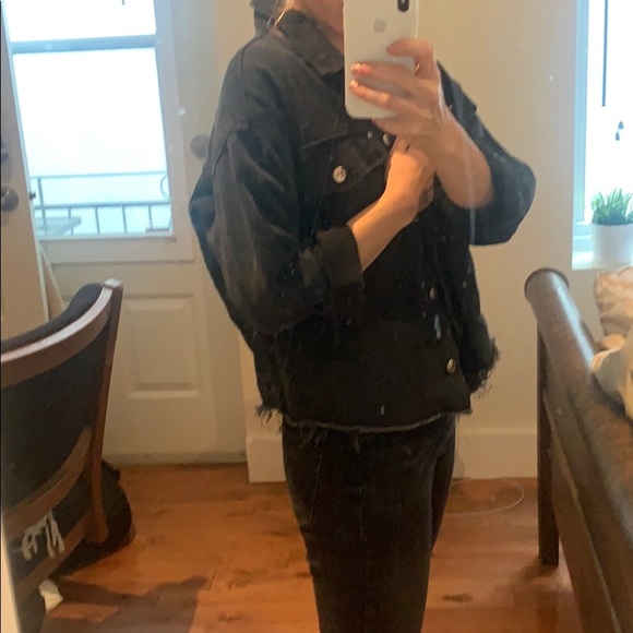 Zara Crop Denim Jacket - Picture 4 of 4